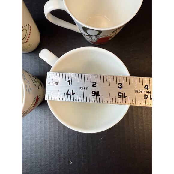 LENOX 12 Days of Christmas Mugs Complete In Original Box! - Picture 12 of 13